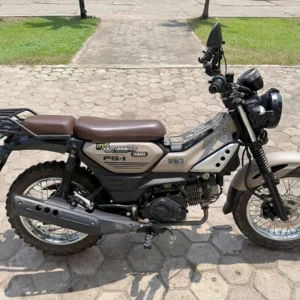 yamaha pg-1 115cc semi auto for rent in laos with a side view