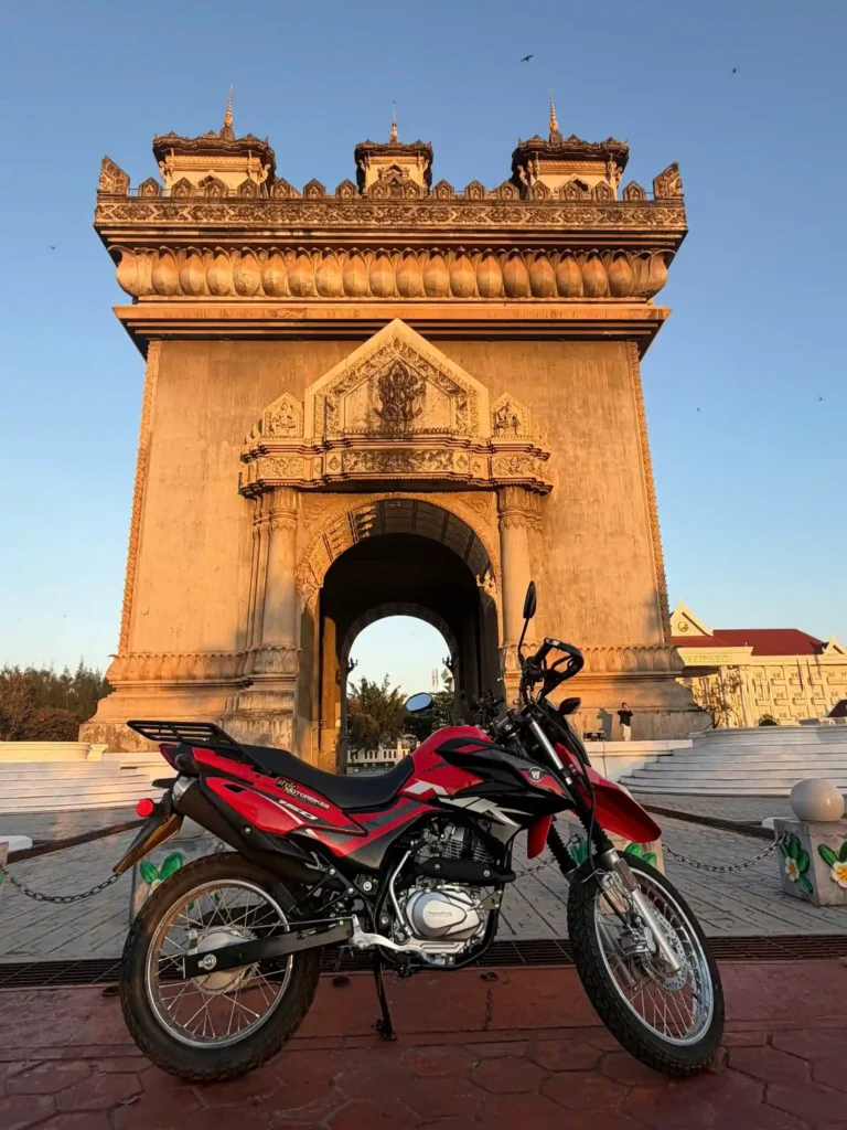 Haojue / Suzuki NK150 in Vientiane, Laos. For rent with style motorbikes