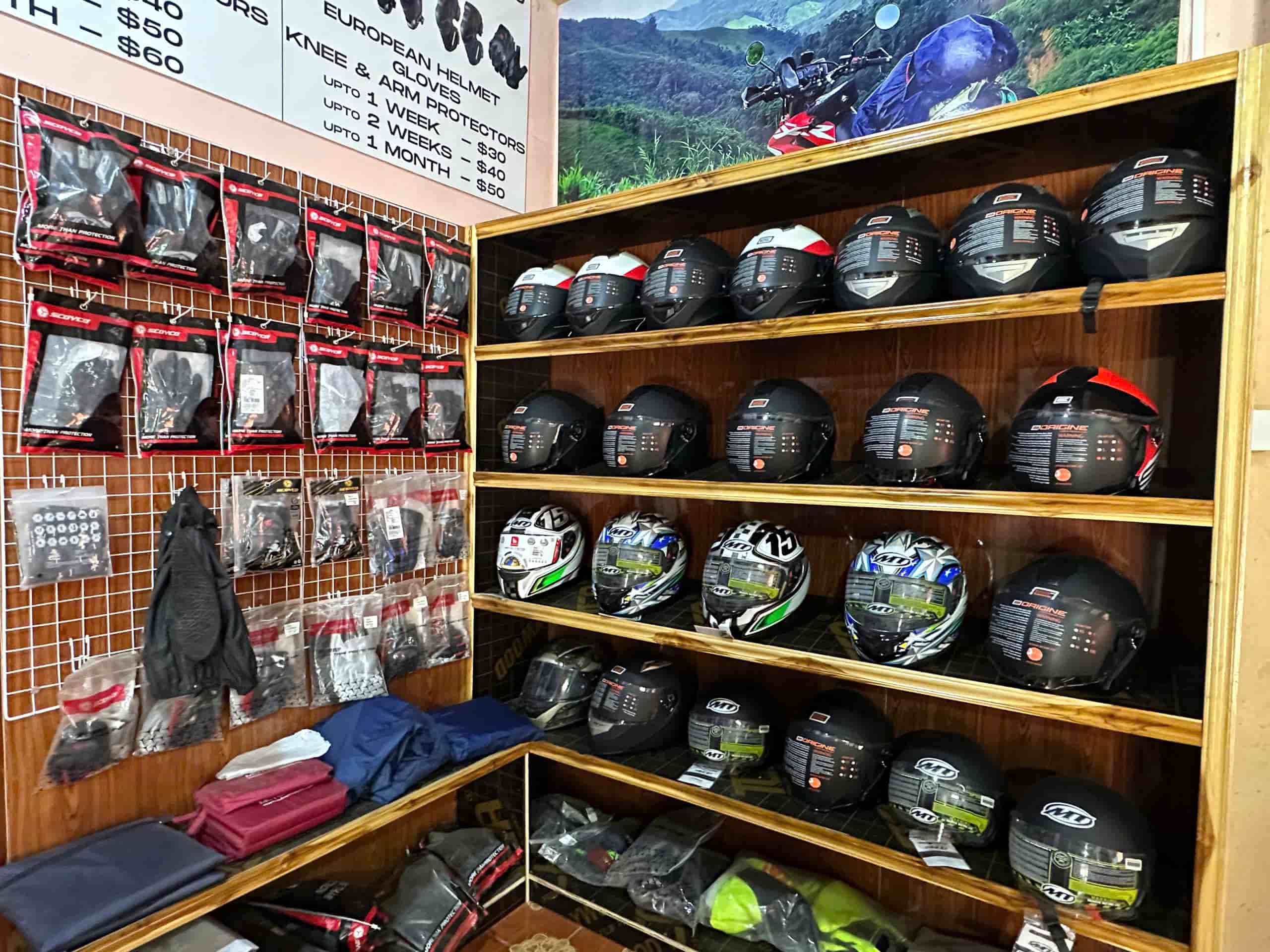 Helmets Wall