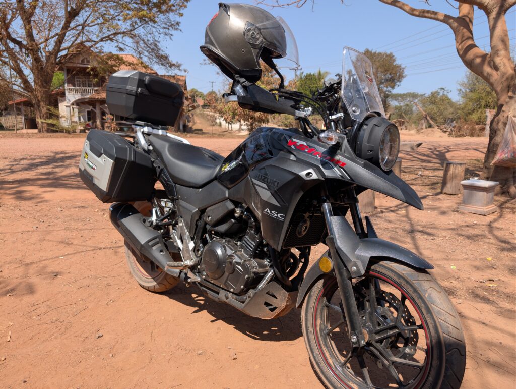 haojue / suzuki v-strom 250 DL250 in laos for rent with style motorbikes